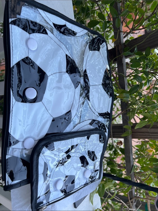 BOGG BAG Handbags - BOGG BAG Black and White Soccer Print Tote 2 bags 1 large and 1 small